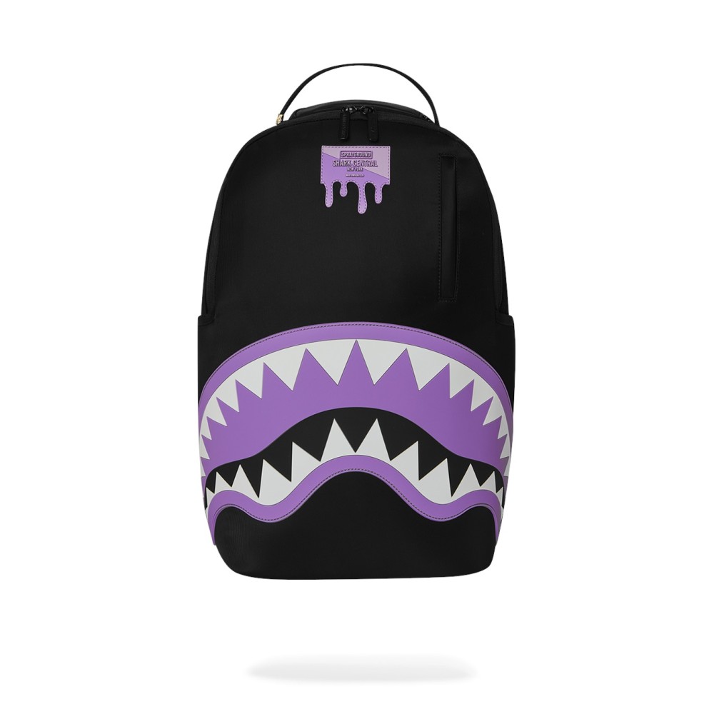 Sprayground - Zaino nero shark central light purple per uomo | 910b9631nsz nero