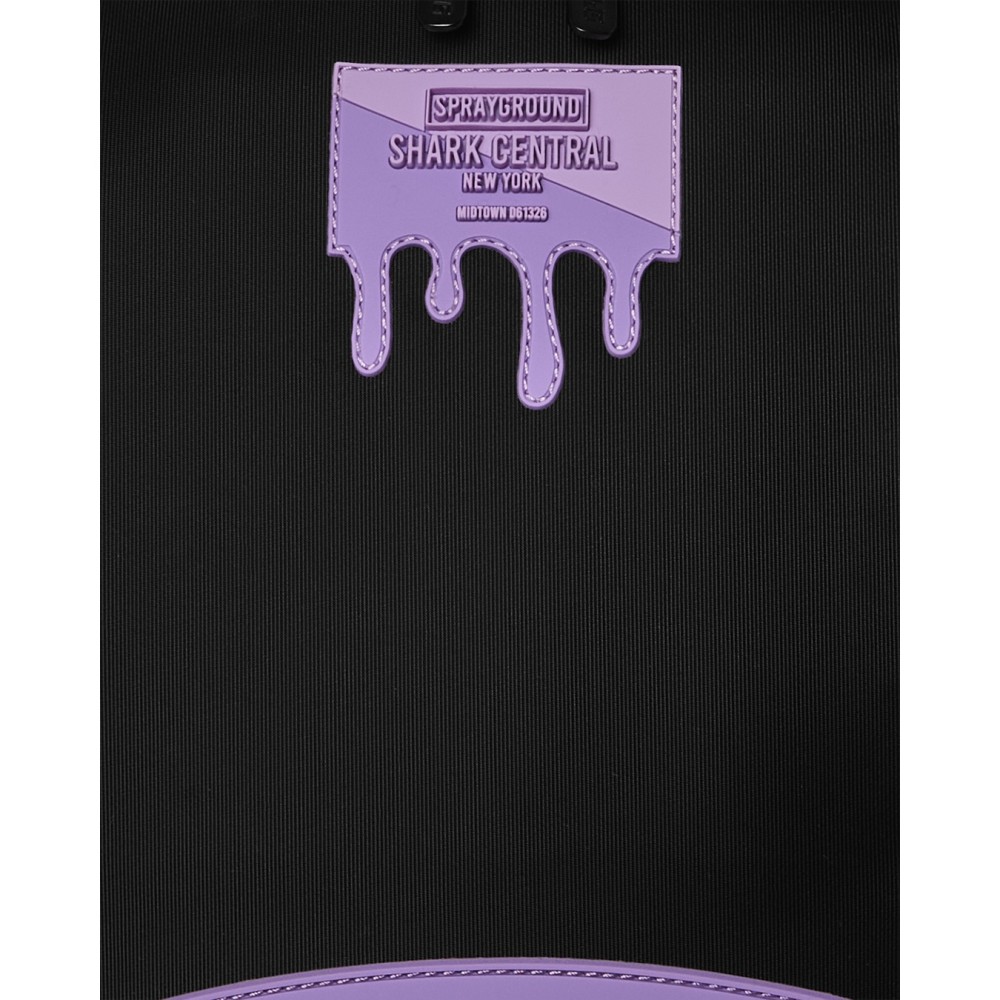 Sprayground - Zaino nero shark central light purple per uomo | 910b9631nsz nero