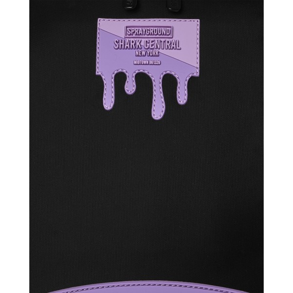 Sprayground - Zaino nero shark central light purple per uomo | 910b9631nsz nero