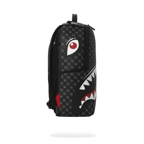 Sprayground - Zaino nero sharks in paris wtf bubbly black check per uomo |