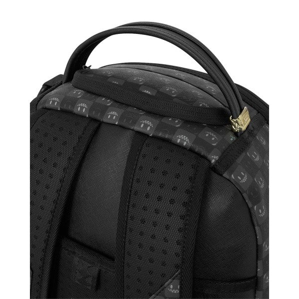Sprayground - Zaino nero sharks in paris wtf bubbly black check per uomo |