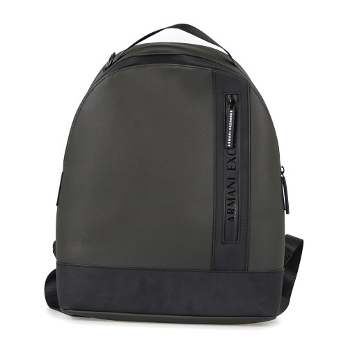 Armani Exchange - Zaino nero in poliestere logo verticale per uomo | xm003167