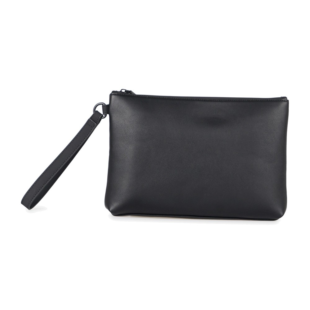 Armani Exchange - Pochette nera in tessuto spalmato Angel Pouch per uomo |