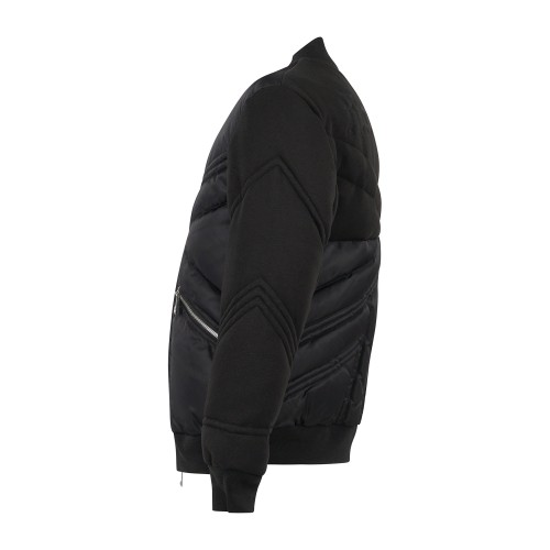 Richmond X | Giubbotto piumino nero trapuntato con zip regular fit per uomo 2