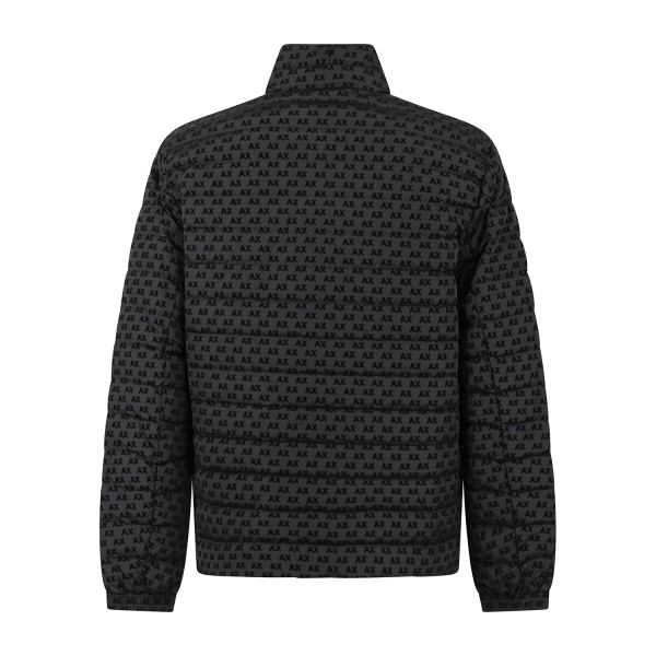 Armani Exchange | Giubbotto piumino nero jacquard all over per uomo