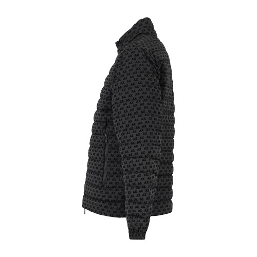 Armani Exchange | Giubbotto piumino nero jacquard all over per uomo 2