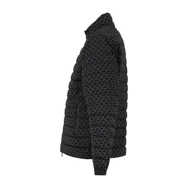 Armani Exchange | Giubbotto piumino nero jacquard all over per uomo
