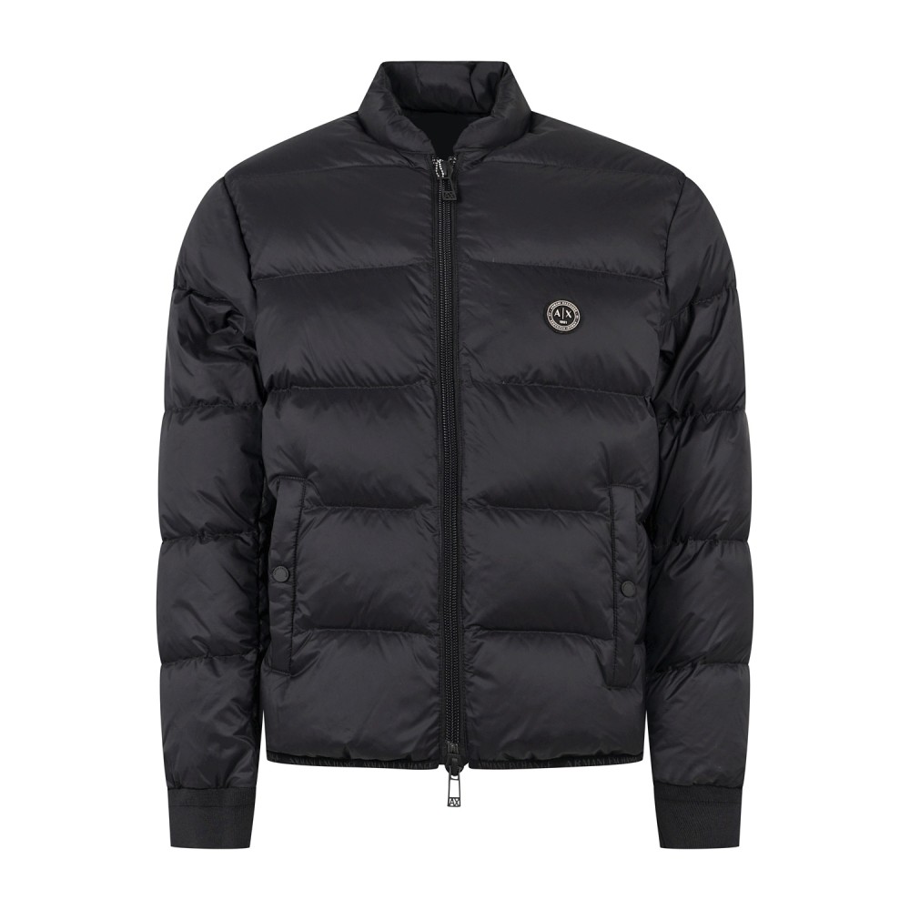 Armani Exchange | Giubbotto piumino nero in nylon trapuntato per uomo