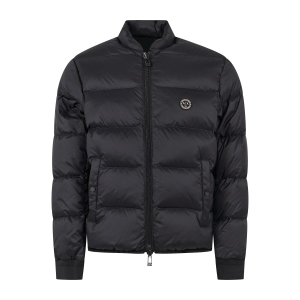 Armani Exchange | Giubbotto piumino nero in nylon trapuntato per uomo