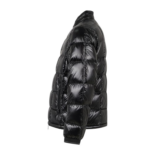 Armani Exchange | Giubbotto piumino nero in nylon lucido trapuntato per uomo 2
