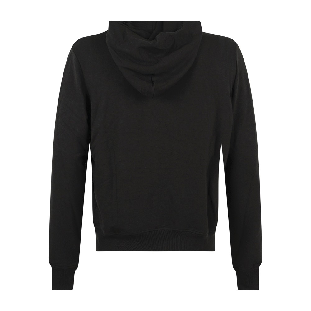 Polo Ralph Lauren - Felpa nera con cappuccio e stampa patch logo sul petto per