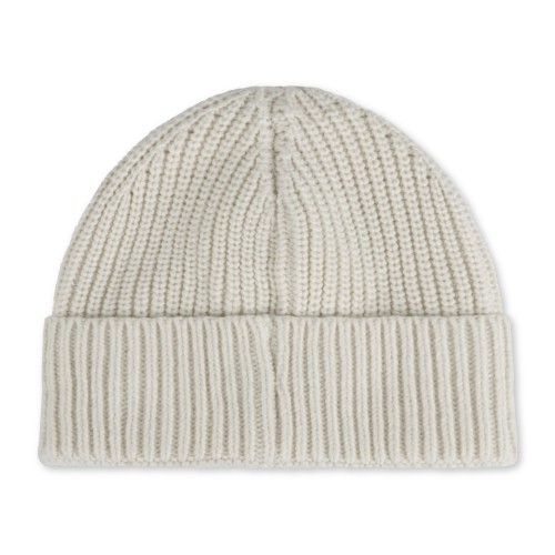 Roy Roger's - Cappello bianco con lavorazione in maglia a coste e patch logo in 2