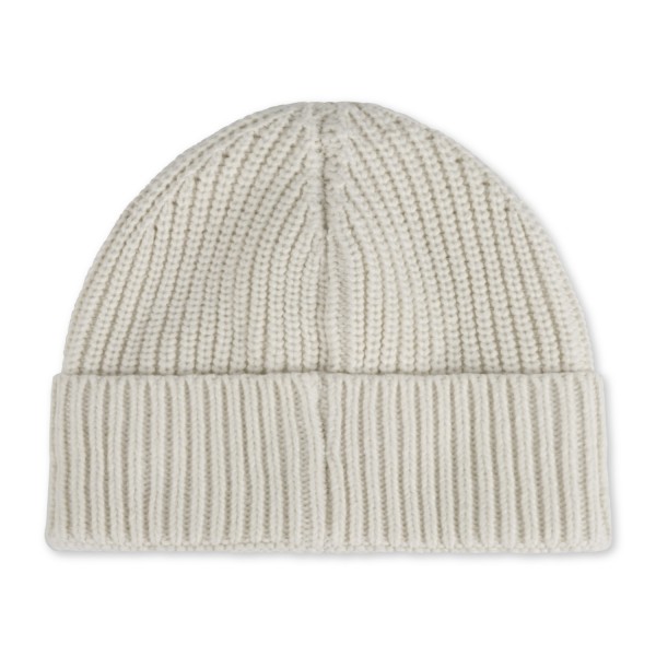 Roy Roger's - Cappello bianco con lavorazione in maglia a coste e patch logo in