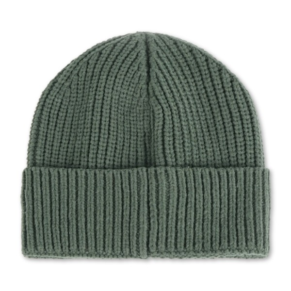 Roy Roger's - Cappello verde con lavorazione in maglia a coste e patch logo in