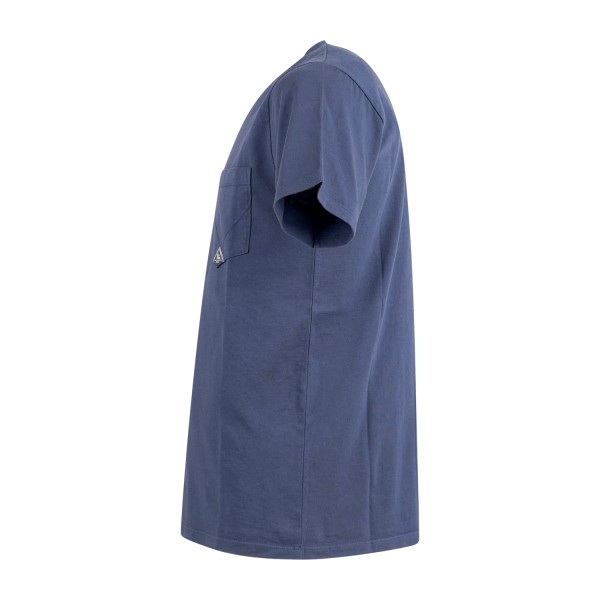 Roy Roger's - T-shirt blu manica corta con taschino sul petto per uomo |