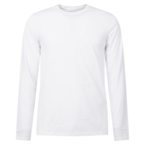Armani Exchange - T-shirt bianca con maniche lunghe in cotone regular fit per