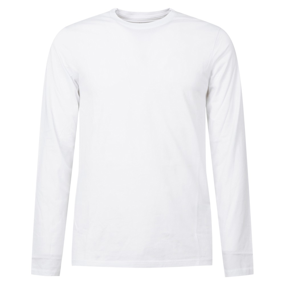 Armani Exchange - T-shirt bianca con maniche lunghe in cotone regular fit per