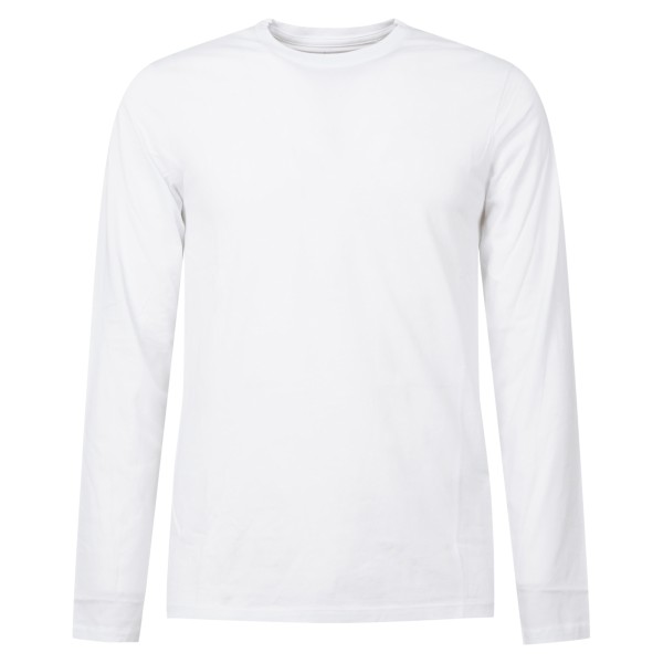 Armani Exchange - T-shirt bianca con maniche lunghe in cotone regular fit per