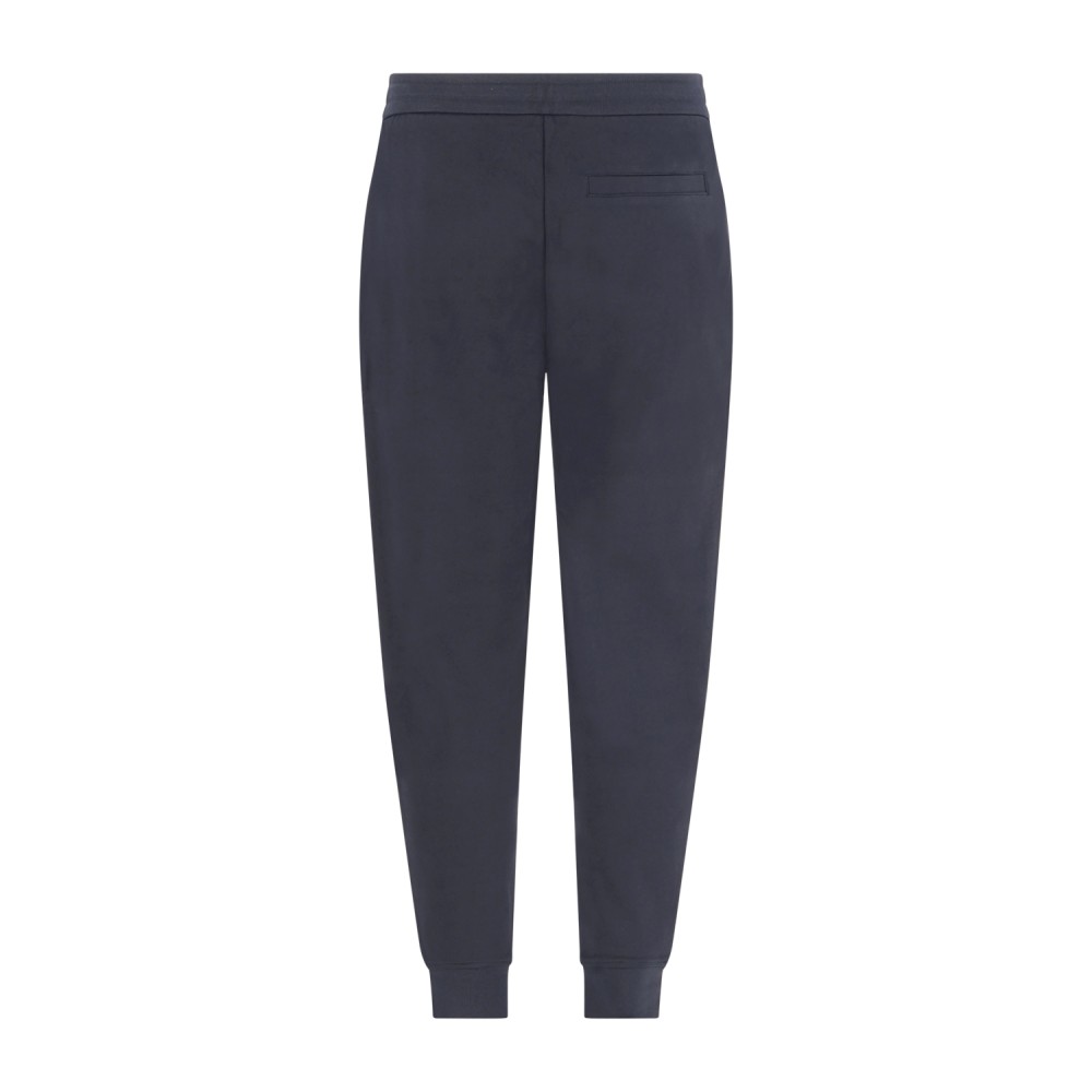 Armani Exchange - Pantalone tuta blu con stampa logo regular fit per uomo |