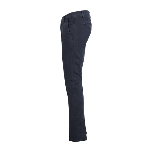 Roy Roger's - Pantalone New Rolf blu tasca a filo slim fit in gabardina per 2