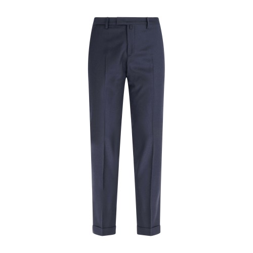 Briglia 1949 - Pantalone blu Bg03s tasca a filo in lana in tessuto "Marzotto"