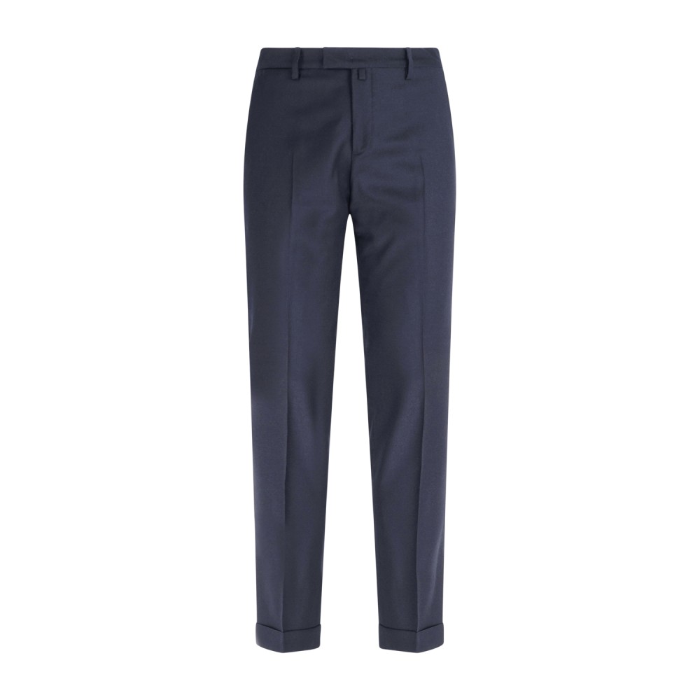 Briglia 1949 - Pantalone blu Bg03s tasca a filo in lana in tessuto "Marzotto"
