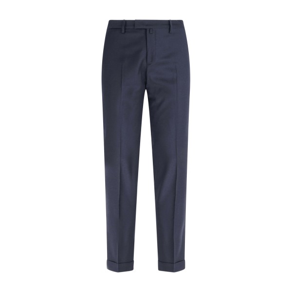 Briglia 1949 - Pantalone blu Bg03s tasca a filo in lana in tessuto "Marzotto"