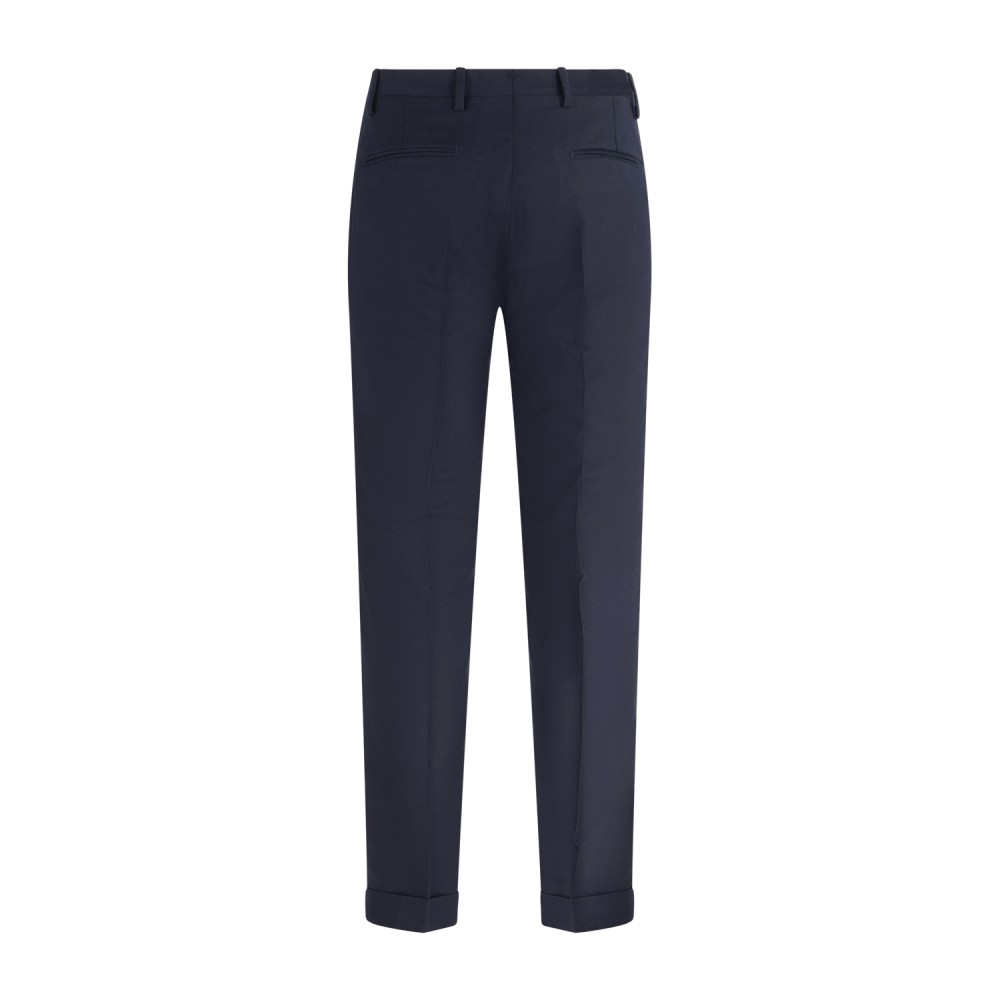 Briglia 1949 - Pantalone blu Bg03s tasca a filo in lana in tessuto "Marzotto"