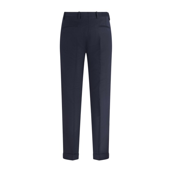 Briglia 1949 - Pantalone blu Bg03s tasca a filo in lana in tessuto "Marzotto"