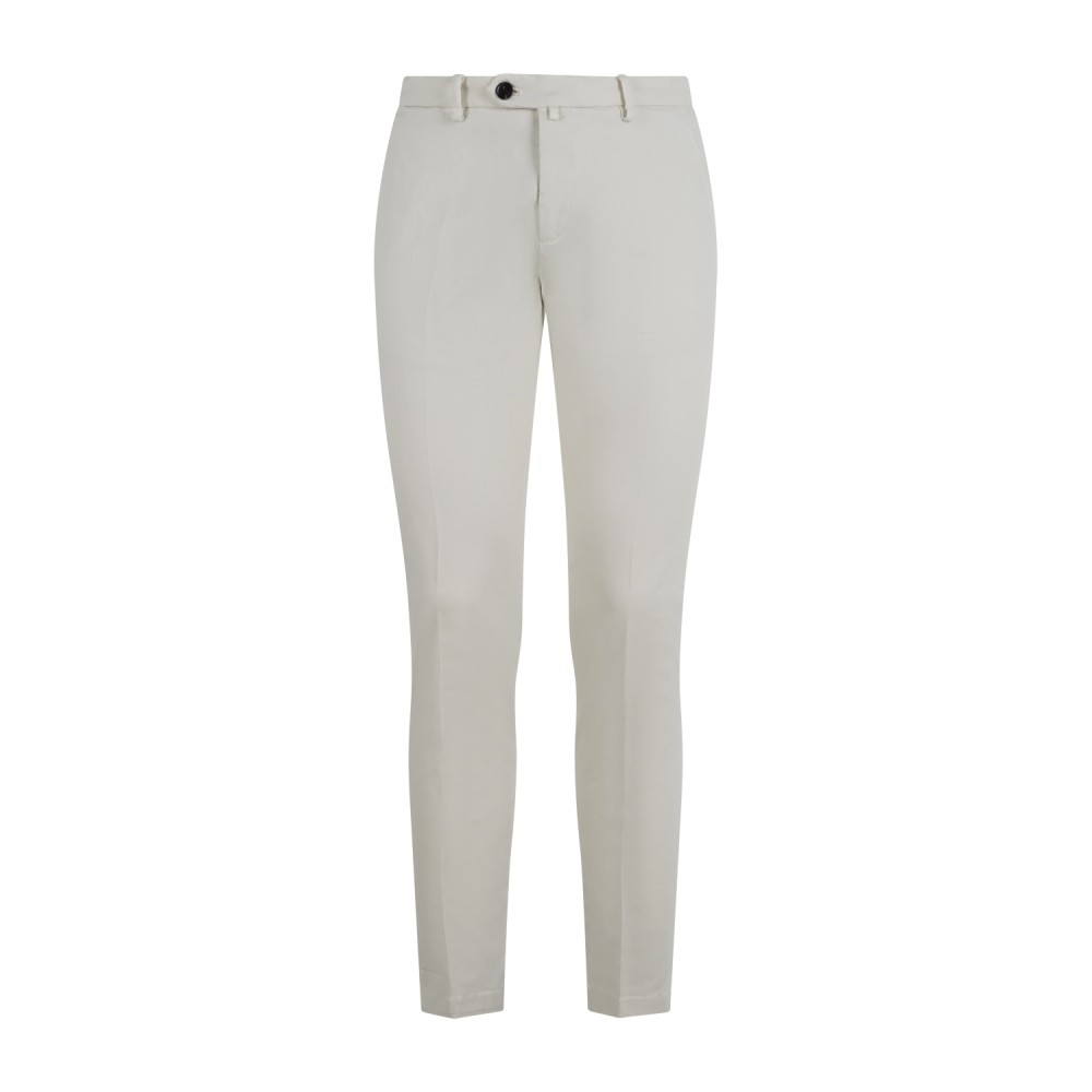 Briglia 1949 - Pantalone bianco Bg04 tasca a filo in cotone per uomo | bg04