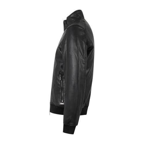 Markup - Giubbotto nero in ecopelle per uomo | mk24005 nero 2