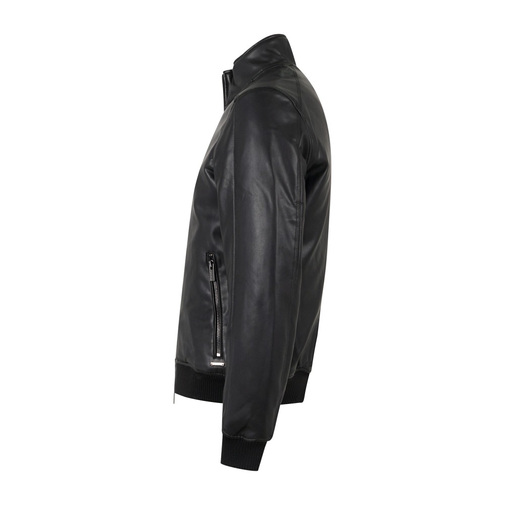 Markup - Giubbotto nero in ecopelle per uomo | mk24005 nero