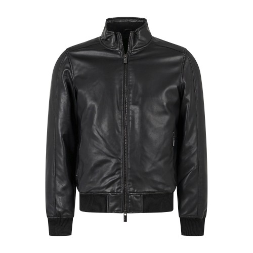 Markup - Giubbotto nero in ecopelle per uomo | mk24005 nero
