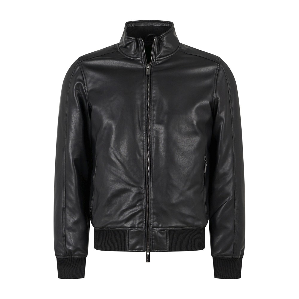 Markup - Giubbotto nero in ecopelle per uomo | mk24005 nero