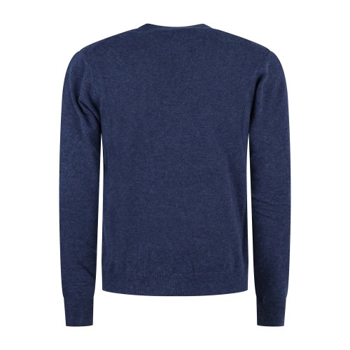 Roy Roger's - Maglione girocollo denim in lana e cashmere per uomo | 2