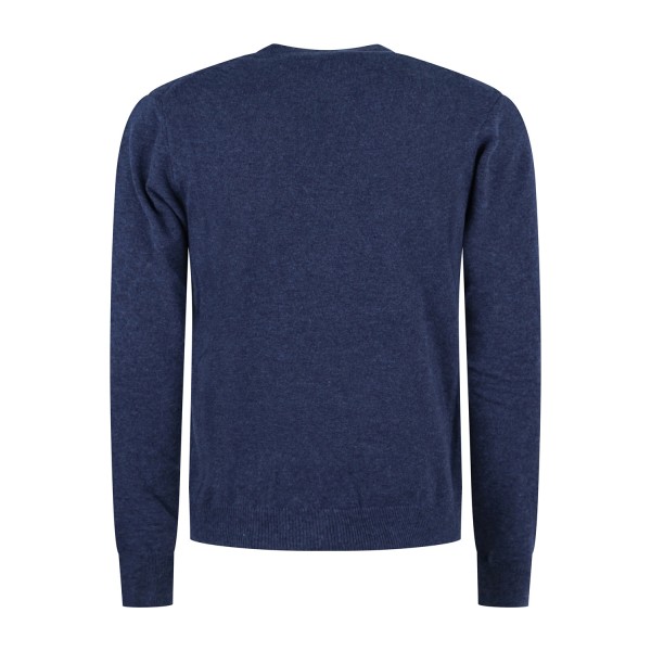 Roy Roger's - Maglione girocollo denim in lana e cashmere per uomo |