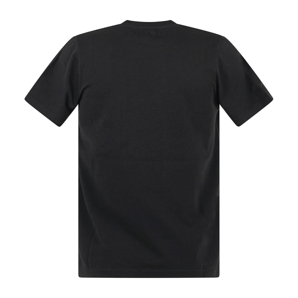 Roy Roger's - T-shirt nera manica corta con taschino sul petto per uomo |