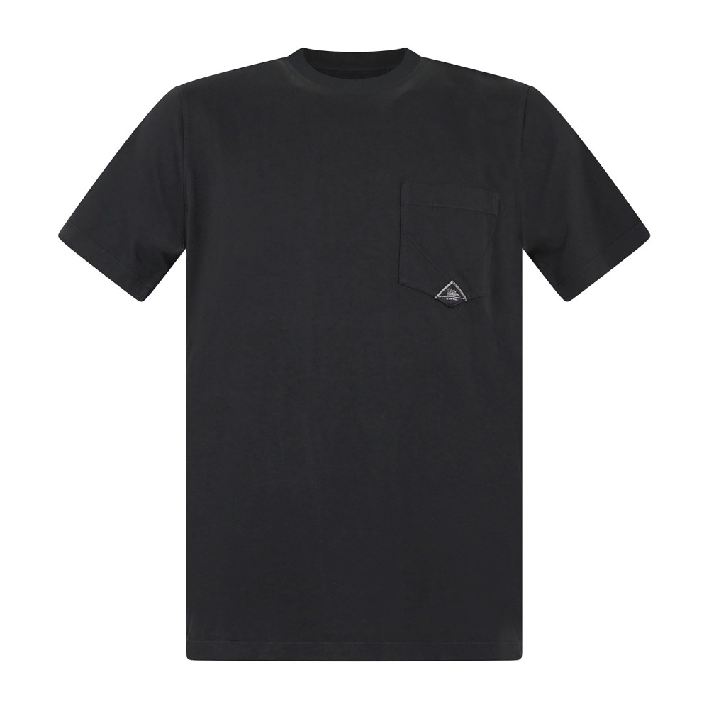Roy Roger's - T-shirt nera manica corta con taschino sul petto per uomo |