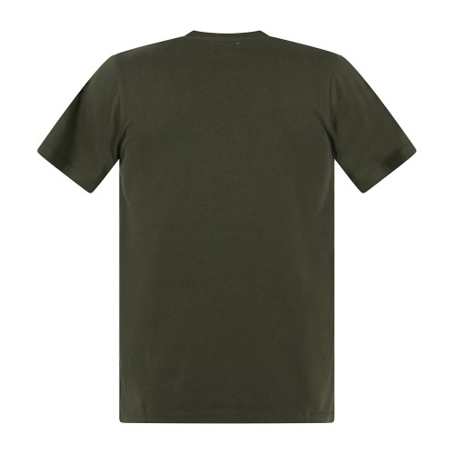 Roy Roger's - T-shirt verde manica corta con taschino sul petto per uomo | 2