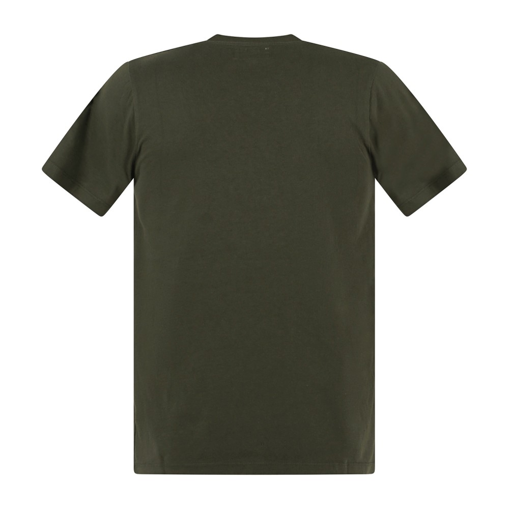 Roy Roger's - T-shirt verde manica corta con taschino sul petto per uomo |