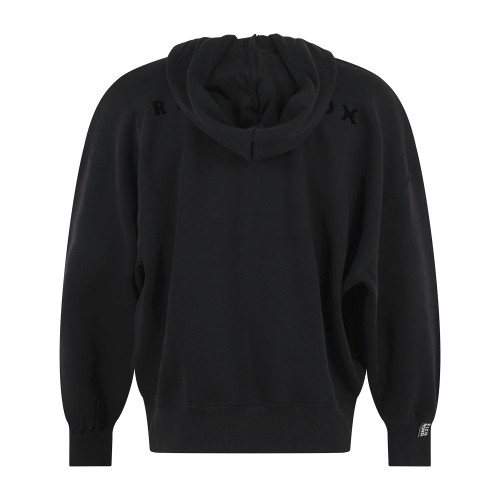 Richmond X - Felpa nera con cappuccio nera con logo relaxed fit per uomo | 2