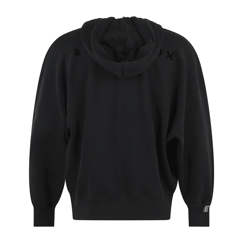 Richmond X - Felpa nera con cappuccio nera con logo relaxed fit per uomo |