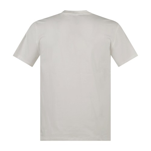 Armani Exchange - T-shirt bianca in cotone con stampa logo slim fit per uomo | 2