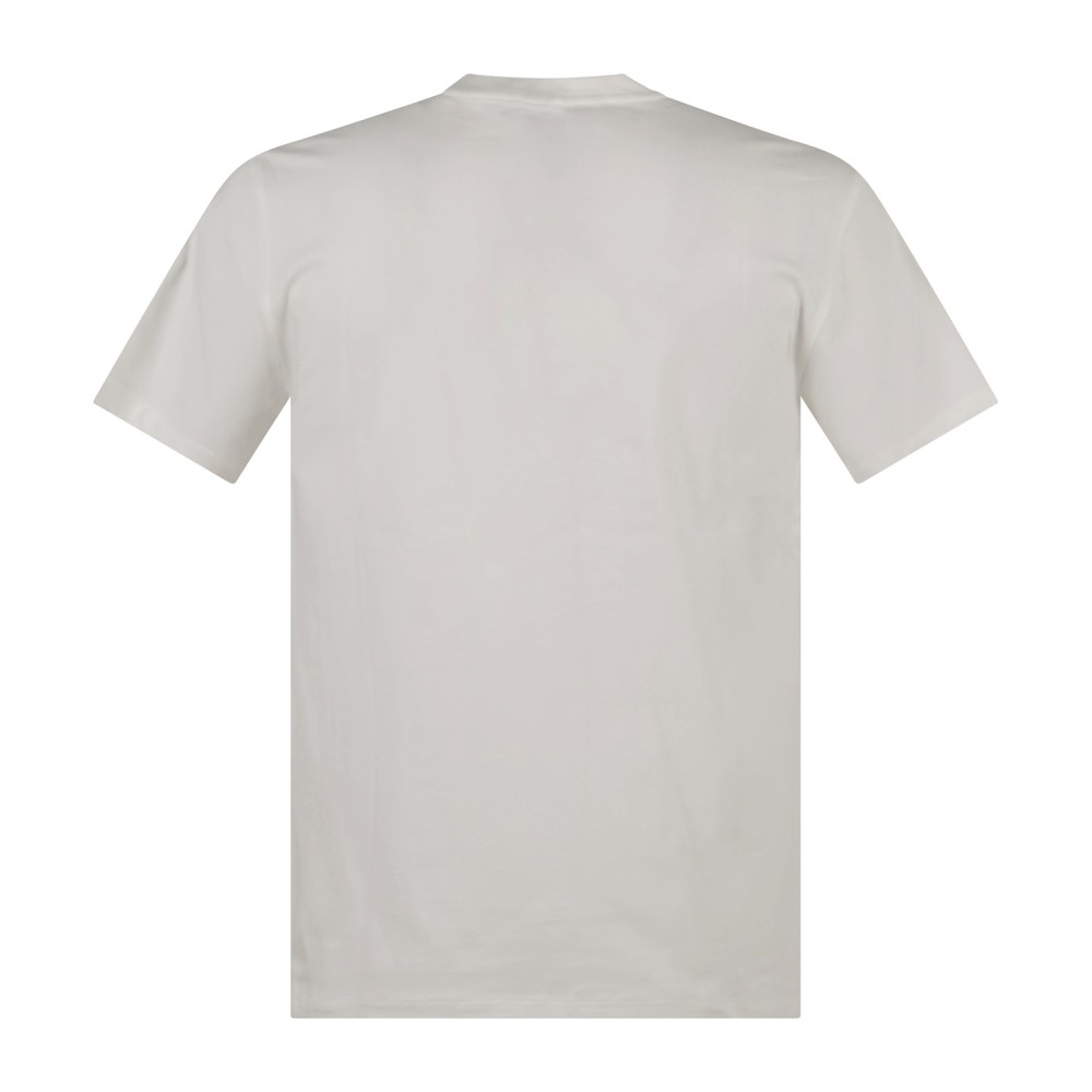Armani Exchange - T-shirt bianca in cotone con stampa logo slim fit per uomo |