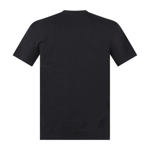 Armani Exchange - T-shirt blu in cotone con stampa logo slim fit per uomo | 2