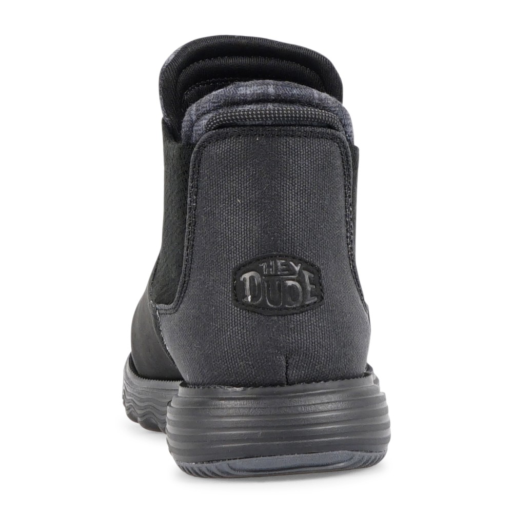 Hey Dude - Stivaletto Branson classic nero in ecopelle per uomo | 42065/060