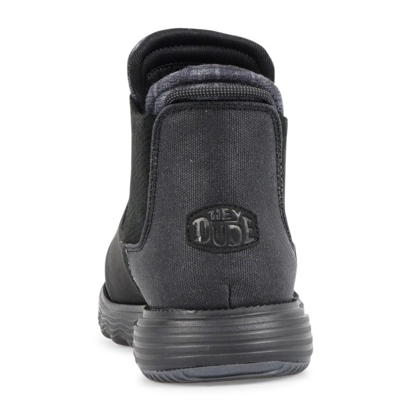 Hey Dude - Stivaletto Branson classic nero in ecopelle per uomo | 42065/060