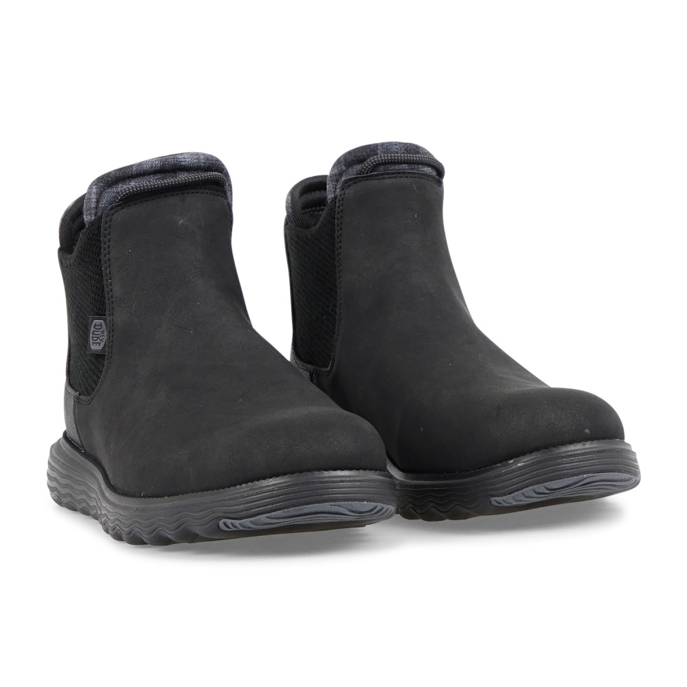 Hey Dude - Stivaletto Branson classic nero in ecopelle per uomo | 42065/060