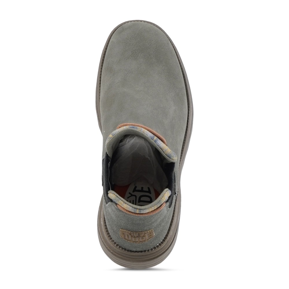 Hey Dude - Stivaletto Branson classic verde in ecopelle per uomo | 42065/3n0