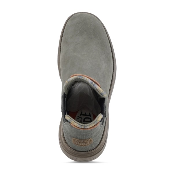 Hey Dude - Stivaletto Branson classic verde in ecopelle per uomo | 42065/3n0